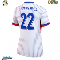 Frankrike Theo Hernandez #22 Bortedrakt Dame EM 2024 Kortermet